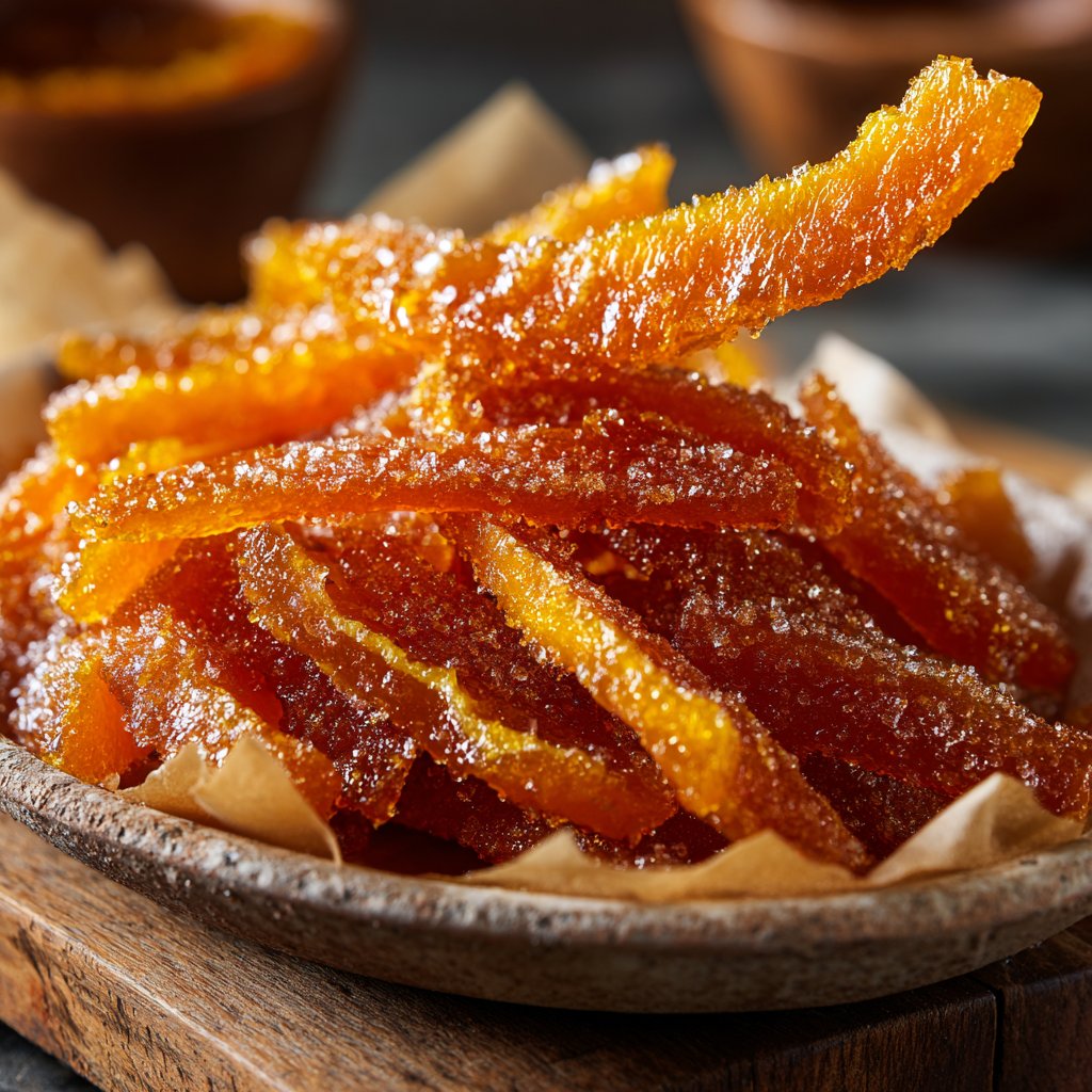 Candied Orange Peel with Warm Spices