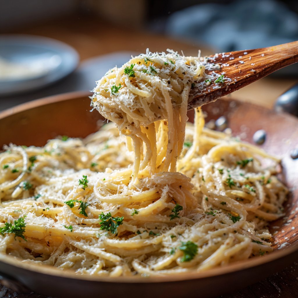 One Pot Creamy Garlic Parmesan Pasta